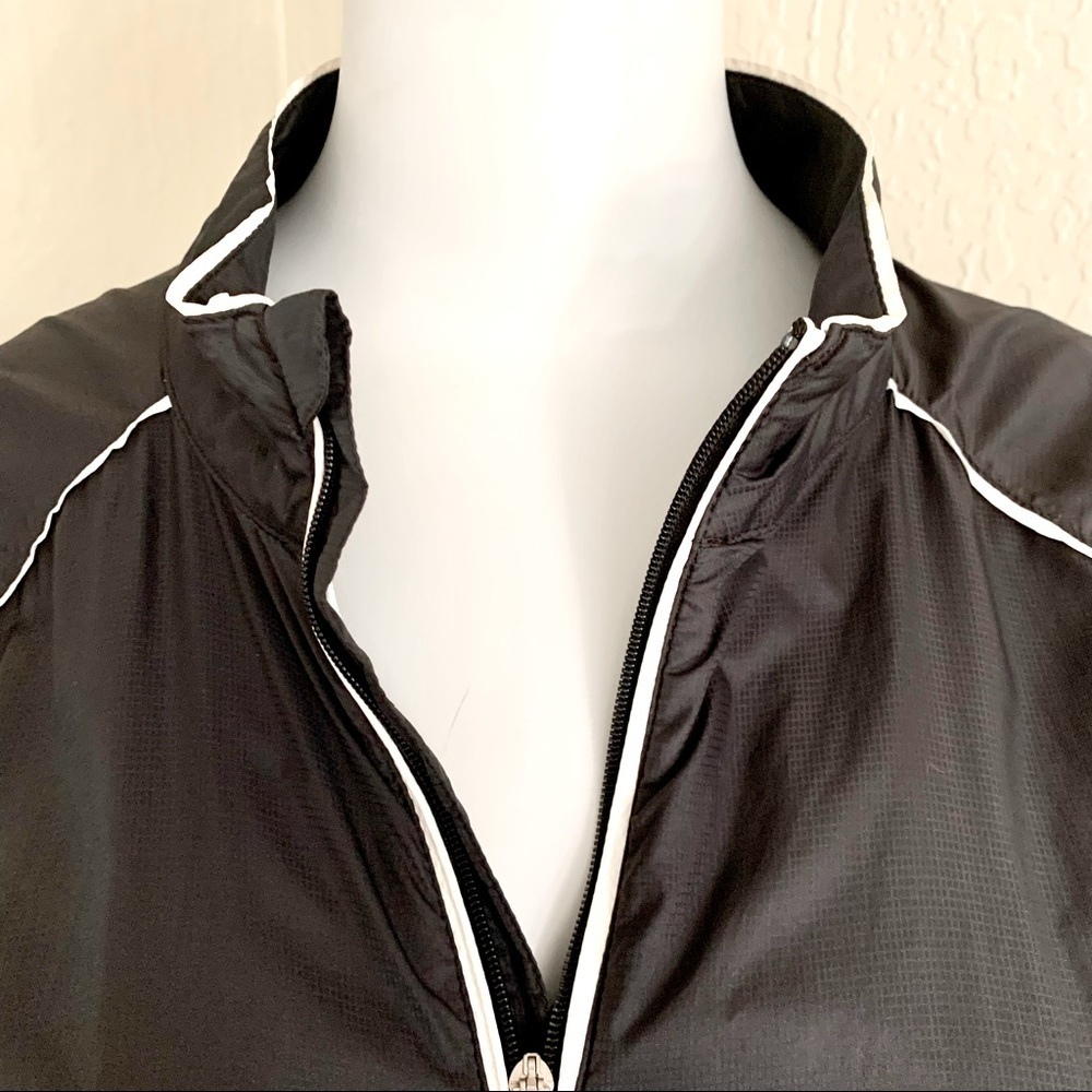 ADIDAS Golf Climaproof Windbreaker Jacket Lightweight Nylon Full Zip Black - Picture 6 of 16